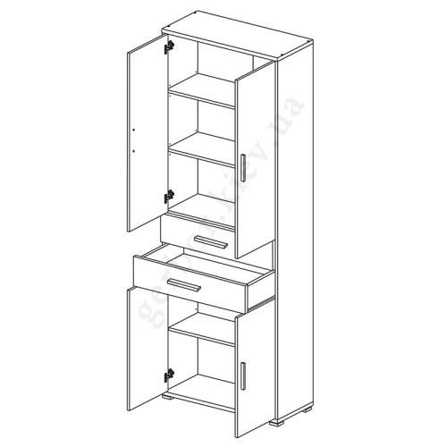Фото пеналу КАБІ REG 4D2S/220 Гербор - схема наповнення