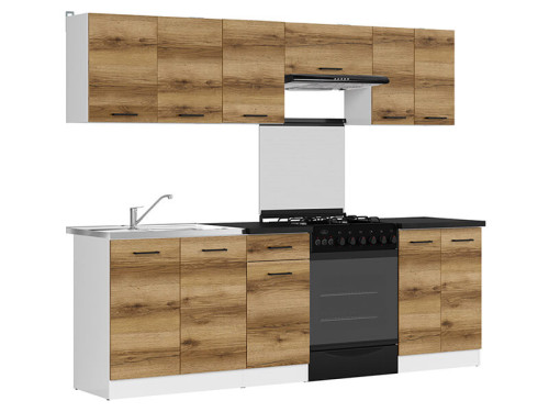 Фото кухні JUNONA LINE 240 ZBL BRW делано світлий – вигляд збоку