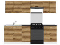JUNONA LINE 240 ZBL Кухня BRW делано світлий JUNONA LINE 240 ZBL Кухня BRW делано світлий