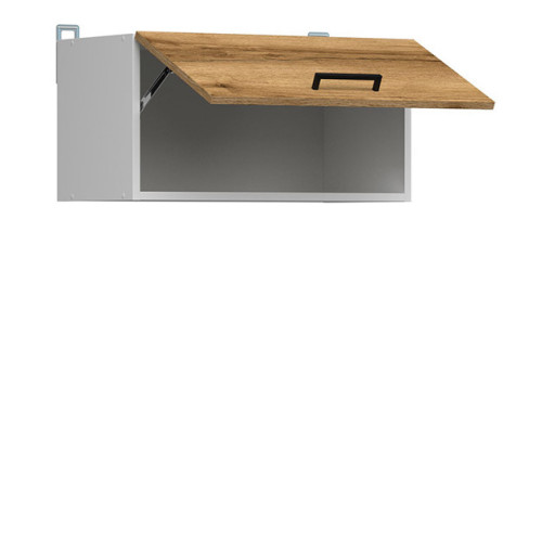 Фото кухні JUNONA LINE 240 ZBL BRW делано світлий – наповнення навісної шафи GO/60/30