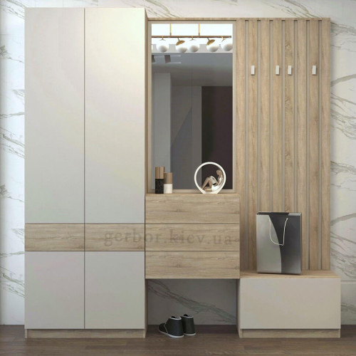 Фото тумби для взуття ВЕРТО KOM1K Гербор в інтер'єрі передпокою