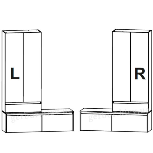 Фото міні-передпокою АНСІ Гербор – схеми монтажу шафи-надставки