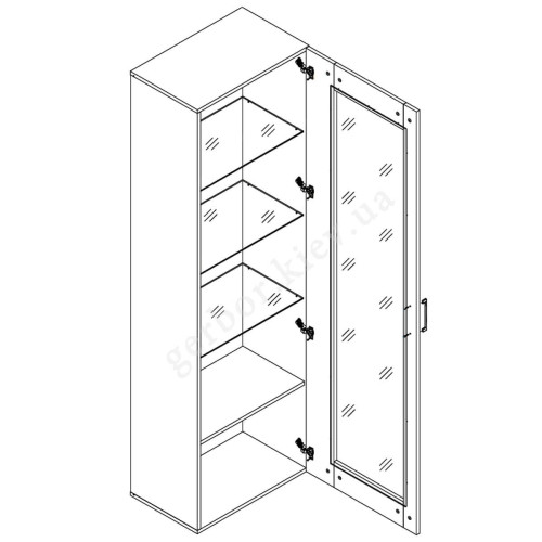 Фото вітрини МОНТЕРО REG1W БРВ (ВМК) – схема наповнення