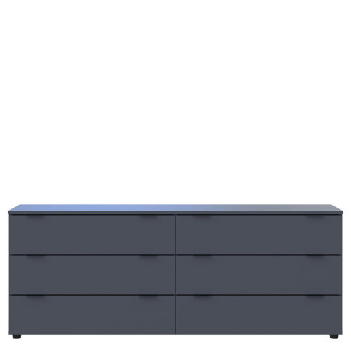 Фото комода РОН 9 6Ш ДОРОС (DOROS) графіт – вигляд спереду