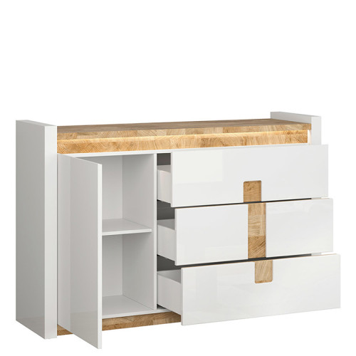 Фото комода ALAMEDA KOM1D3S BRW - наполнение