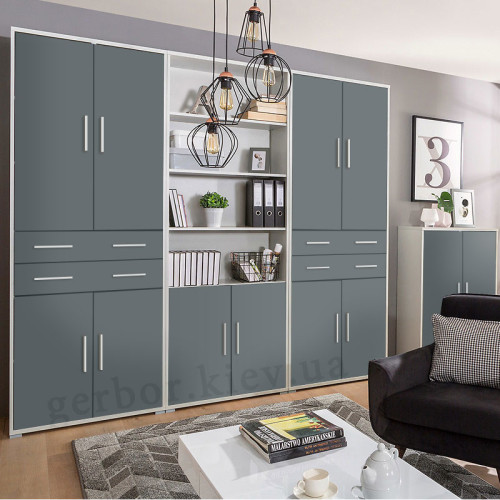 Фото пеналу відкритого КАБІ REG 2D/220 Гербор в інтер'єрі вітальні