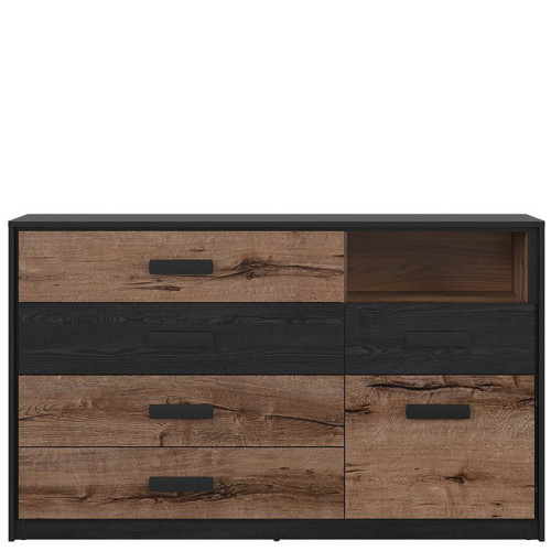 Фото комода KASSEL KOM1D5S BRW - вид спереди