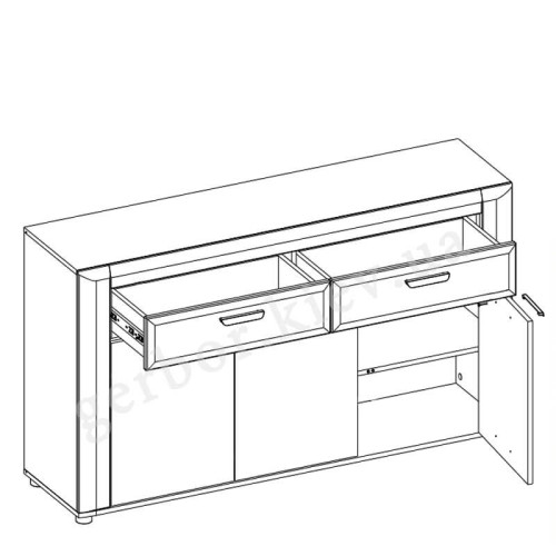 Фото комода BESTO BT3 BOGFRAN – схема наполнения
