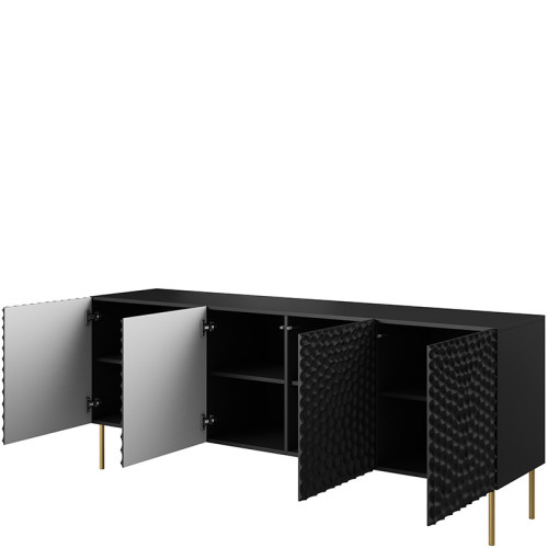 Фото комоду 190 HOLE CAMA MEBLE чорний – наповнення