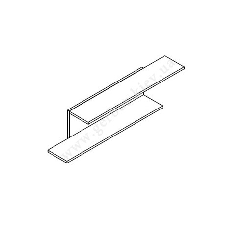 На фото схема полиці вітальні ЛЕНА Гербор