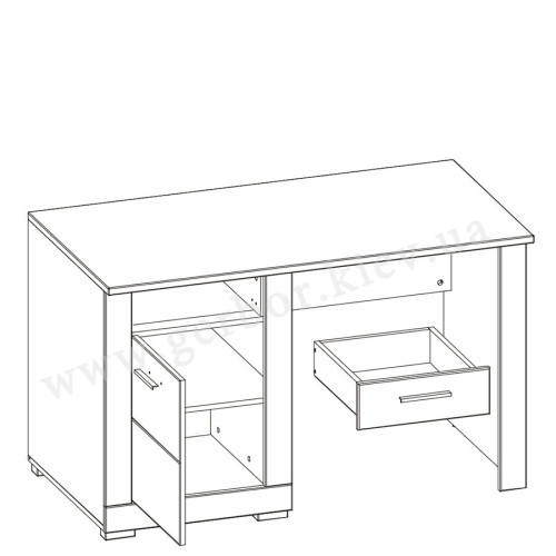 Фото наполнения письменного стола GRAY GR12 BOGFRAN