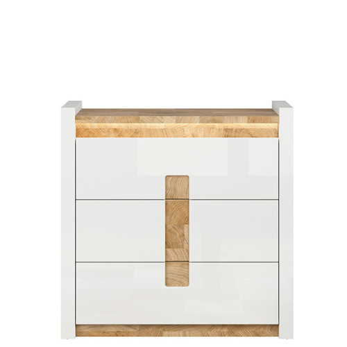 Фото комода ALAMEDA KOM3S BRW - вид спереди