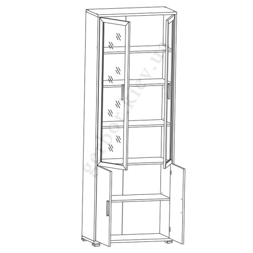 Фото вітрини КАБІ REG 2W2D/79/220 Гербор - схема наповнення