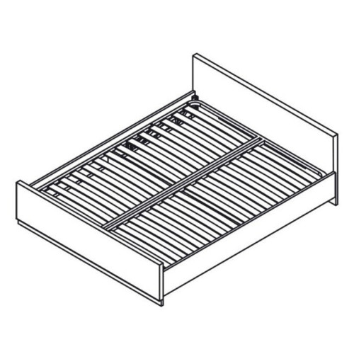 Фото ліжка ЛОРЕН LOZ/160 (каркас) БРВ (ВМК) – схема