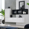 Фото мебели для гостиной BLOX BXS6 WS ASM MEBLE белый + черный / белый глянец 