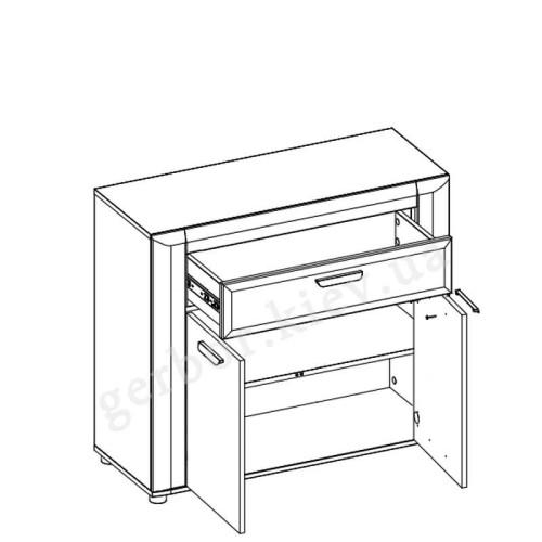 Фото тумбы BESTO BT2 BOGFRAN – схема наполнения