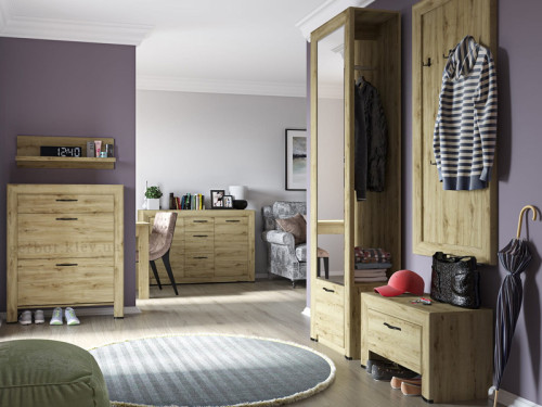 Фото тумби для взуття SAPORI 2K1S MEBELBOS в інтер'єрі передпокою