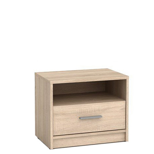 Фото приліжкової тумбочки KOM1S Гербор у кольорі дуб сонома