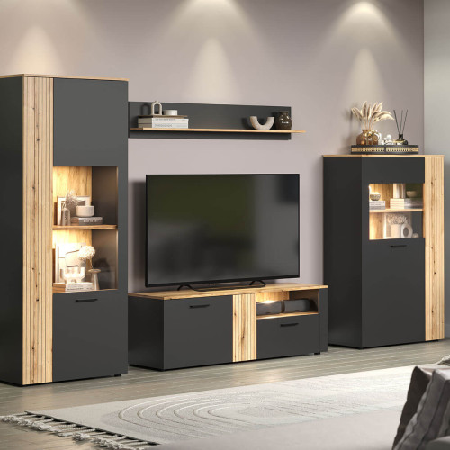 Фото вітрини ESTEBAN 1D1W MEBELBOS в інтер'єрі вітальні