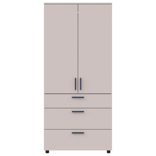 Фото шафи ТОРН 2 ДСП/3Ш полиці ДОРОС (DOROS) кашемір – вигляд спереду