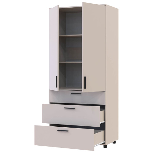 Фото шафи ТОРН 2 ДСП/3Ш полиці ДОРОС (DOROS) кашемір – наповнення