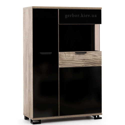 Фото вітрини з каміном G-TE GT4+GT5 LIVEO BOGFRAN – вигляд збоку