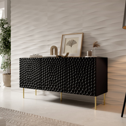 Фото комоду 152 HOLE CAMA MEBLE чорний