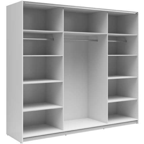 Фото шафи-купе TETRIX SZF/220 BRW білий глянець – наповнення