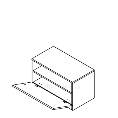 Фото передпокою ВЕРТО Гербор – схема наповнення тумби для взуття