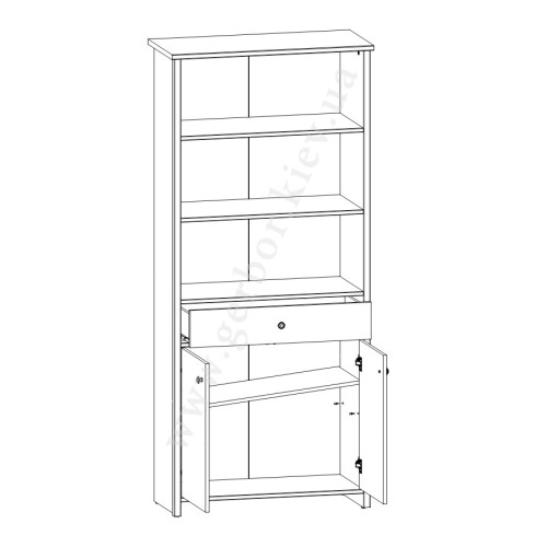 Фото стелажу ПОРТО REG2D1S БРВ (ВМК) – схема наповнення