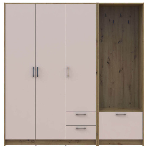 РОНДІ Шафа 3 ДСП з вішалкою ДОРОС (DOROS) 181х52х195