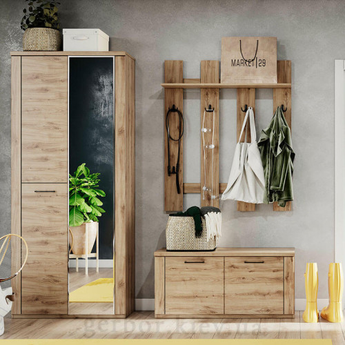 Фото тумби для взуття DOORSET 2D MEBELBOS в інтер'єрі передпокою