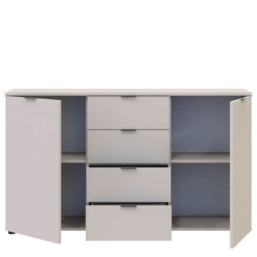 Фото комода РОН 5 ДОРОС (DOROS) 2Д 4Ш кашемір – вигляд спереду наповнення