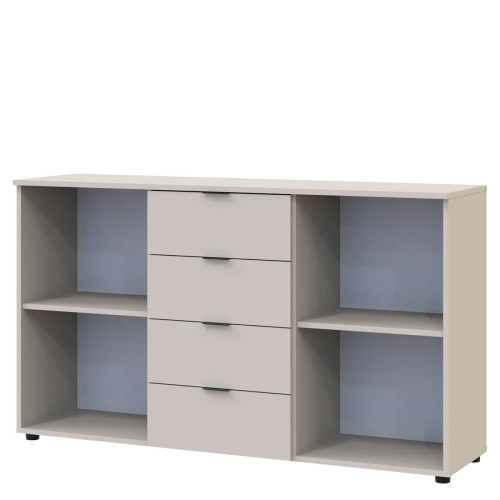 Фото комода РОН 5 ДОРОС (DOROS) 2Д 4Ш кашемір – вигляд збоку наповнення