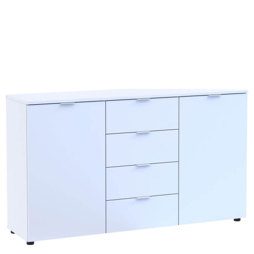 Фото білого комода РОН 5 ДОРОС (DOROS) 2Д 4Ш – вигляд збоку