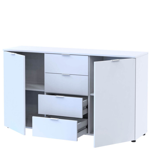 Фото білого комода РОН 5 ДОРОС (DOROS) 2Д 4Ш – наповнення