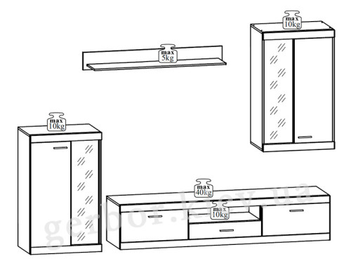 Фото вітальні КЕТЛІН БРВ ВМК – схема