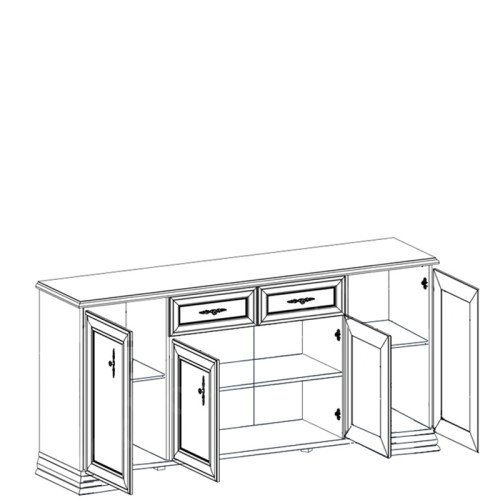 Фото тумби КЕНТУКИ KOM4D2S БРВ - схема наповнення