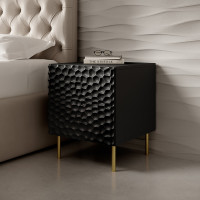 HOLE CAMA MEBLE Тумба приліжкова (2 шт.) чорний HOLE CAMA MEBLE Тумба приліжкова (2 шт.) чорний