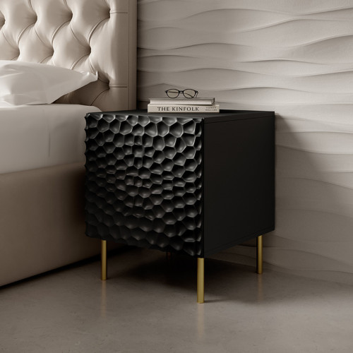 Фото приліжкової тумбочки HOLE CAMA MEBLE чорний