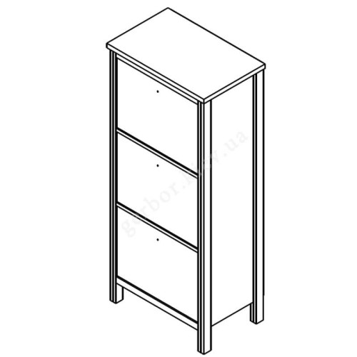 Фото тумби для взуття ЧОС BUT3D Гербор – схема