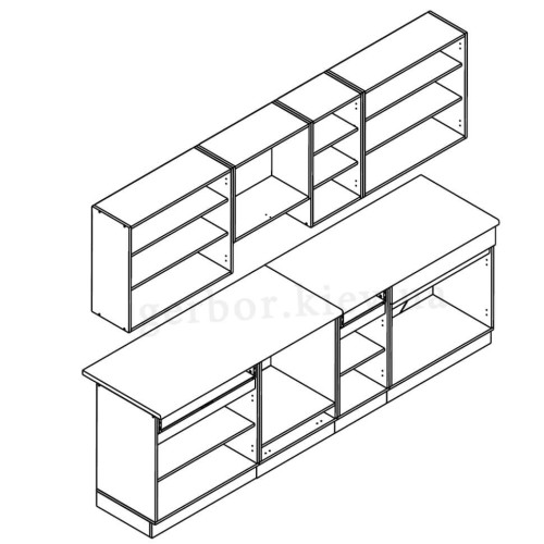 Фото кухні 2,6 ЮЛІЯ Гербор – схема наповнення