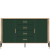 Фото комода DANTE DT09 LIVEO дуб кремона торро / зелений / золоті ручки – вигляд спереду