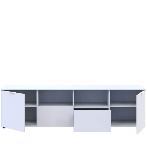 Фото білого комода РОН 4 ДОРОС (DOROS) 2Д 2Ш – вигляд спереду наповнення