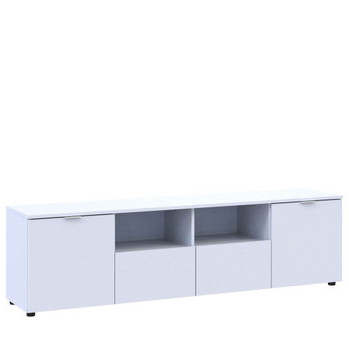 Фото білого комода РОН 4 ДОРОС (DOROS) 2Д 2Ш – вигляд збоку