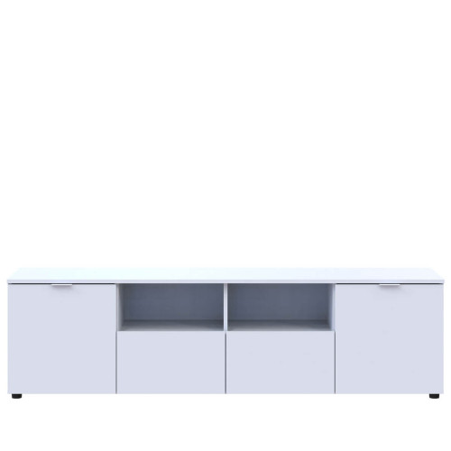 Фото білого комода РОН 4 ДОРОС (DOROS) 2Д 2Ш – вигляд спереду