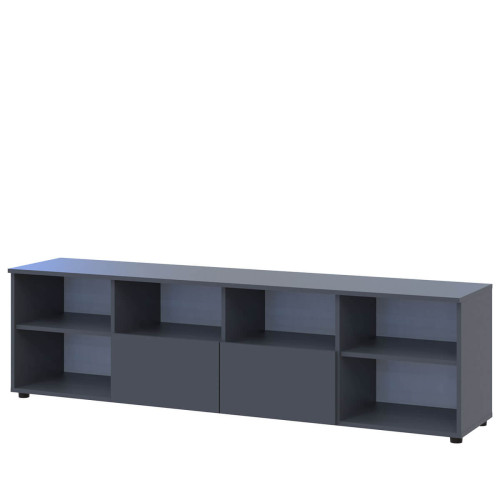 Фото комода РОН 4 ДОРОС (DOROS) 2Д 2Ш графіт – вигляд збоку наповнення