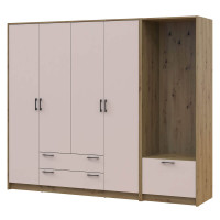 РОНДІ Шафа 4 ДСП з вішалкою ДОРОС (DOROS) 220х52х195