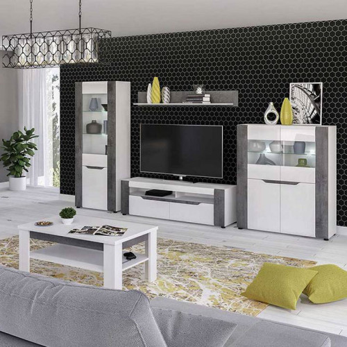 Фото витрины BRANDO B5 BOGFRAN в интерьере гостиной