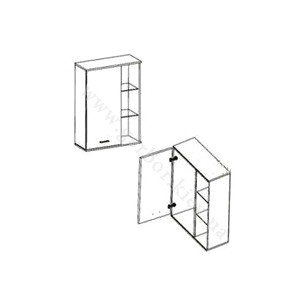 Фото вітальні КВАТРО Гербор венге магія – схема навісного стелажу